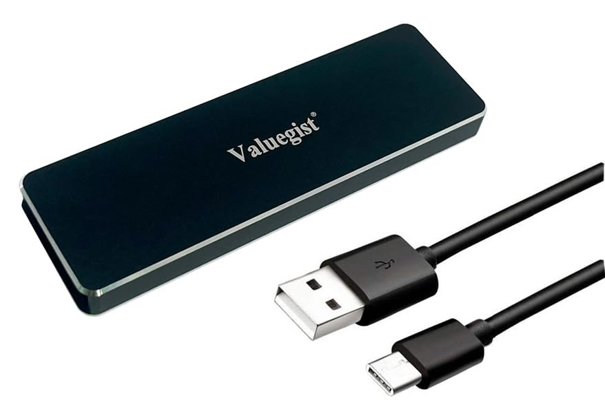 Carcasa externa NGFF/M.2 SATA SSD aluminio USB 3.1 miniatura 1