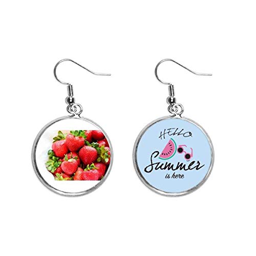 Pendientes de sandía para looks de terraza y playa con fruta roja de verano