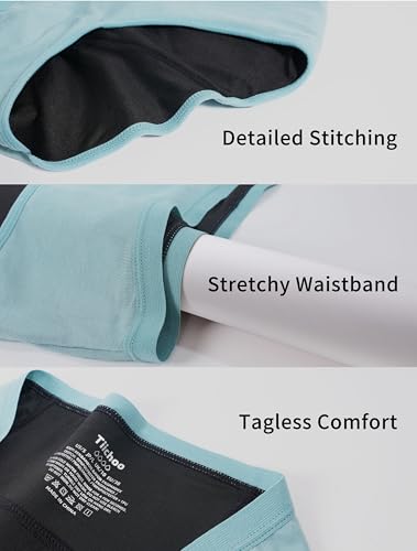 TIICHOO Period Underwear for Women Heavy Flow Soft Menstrual Panties Teens Ladies Leakproof Incontinence 5 Pack - Image 6