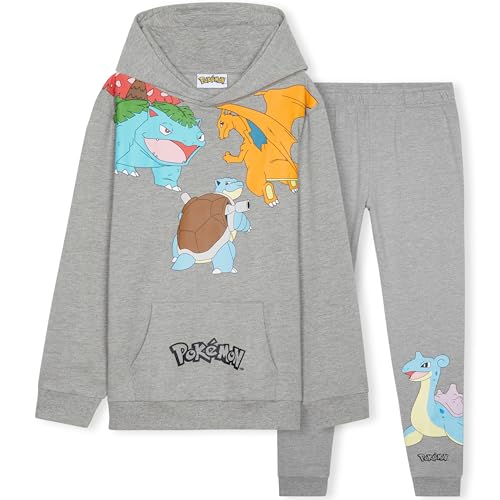 Pokémon Conjunto Chándal Niño - Sudadera con Capucha y Pantalones...