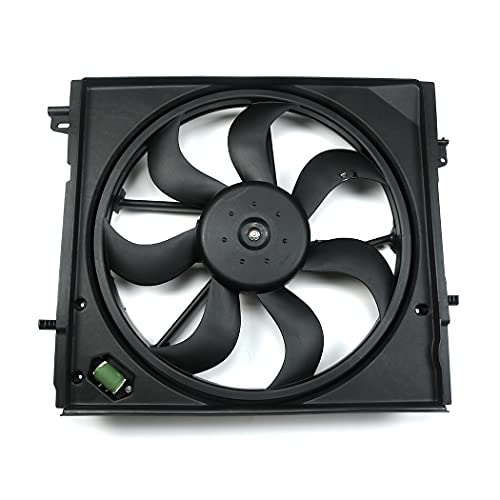 Radiator Cooling Fan Assembly Compatible for 2017-2019 Nissan Rogue Sport 2.0L 214816MA0A Radiator Cooling Fan Assembly Compatible for 2017-2019 Nissan Rogue Sport 2.0L 214816MA0A