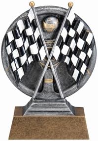 Racing Flags MX500 Trophy with 3 lines of custom text