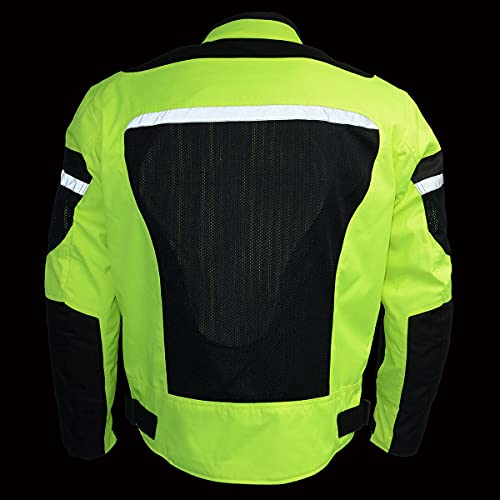 Image of Milwaukee Leather Men's CE Armored All-Season Motorcycle Jacket - 4X-Large | All Seasons, Impact Protection ,Textile Racer Design, Vented