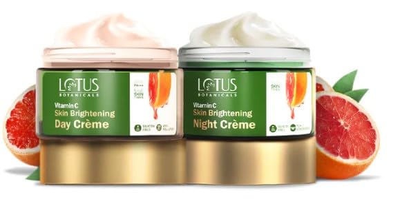 Lotus Botanicals Vitamin C Illuminating Radiance Combo Day Creme (50g) Night Creme (50g) (Pack of 2)