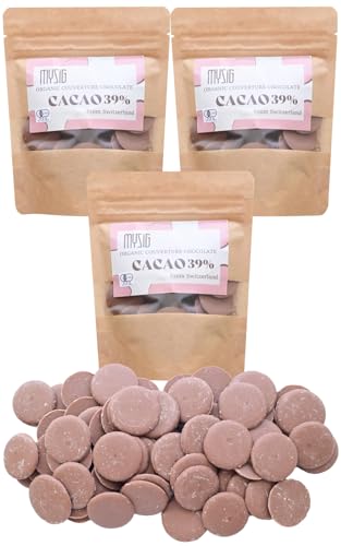 MYSiG クーベルチュールチョコレートミルク80g×3 有機JAS認証 完全無添加 ミルクチョコ スイス産