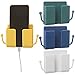 Fernbedienung Aufbewahrungsbox,CHENKEE 4 Stück Fernbedienung Halter Organizer Fernbedienungshalter Wand-Organizer Box Universal Handy-Ladegestell Halter Plastik TV Media Organizer für Zuhause und Büro