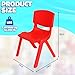 Playkidiz Kids Plastic Chair Set of 2- Preschool Chairs for Toddlers Kids 20.5