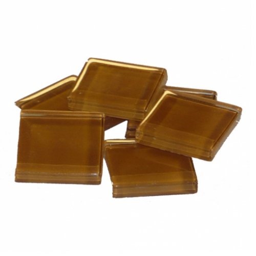 Bastelmaxi Mosaic S42-20e Soft Glass Mosaic Pieces (55 Pieces) - 2 x 2 cm - Brown