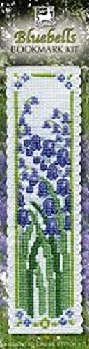 Textile Heritage Collection Cross Stitch Bookmark Kit - Bluebells, Multi-coloured, 2.1 inches x 8.5 inches x 0.5 inches