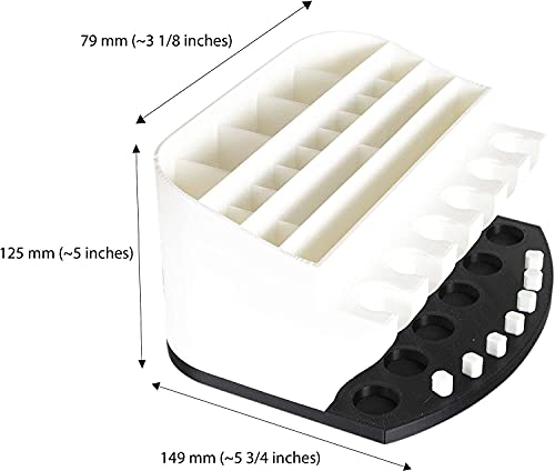 Image of XCJD Organizer for Cricut Tools and Accessories Blade Holder Caddy,Storage for Cricut Maker Blades /QuickSwap Tip /Explore DeepCut Blade(Black), 148mm,125mm,79mm
