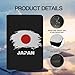 Passport Holder Cover Vintage Japan Japanese Flags PU Leather Case Wallet Passport Book Protector for Women Men Flying Travel Fashion Gift