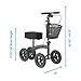 Medline All-Terrain Knee Walker 10” Pneumatic Tires, 350 lbs. Capacity, Black — for Leg & Foot Injuries, Crutches Alternative, 1 Ct.