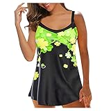 riou 2022 Conjunto de Tankini para Mujer Push Up Hálter Falda Bikini BañAdores Brasileño Camisola...