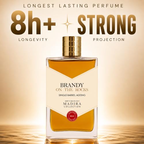 Image of Paradyse Perfume Brandy On The Rocks Eau De Parfum, Boozy Rose Scent, 60ml