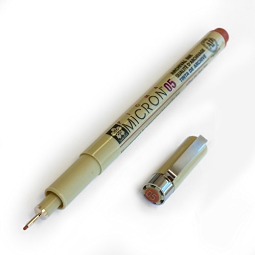Pigma Sakura Micron - Pigment Fineliners - Single - 0.5mm - Brown