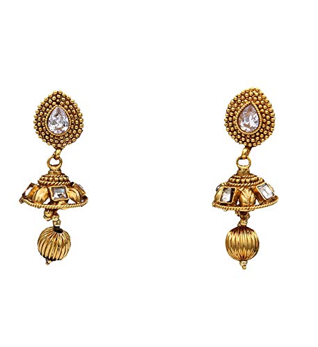 Bijoux en laiton plaqué or blanc et zircone du bureau aux soirées élégantes