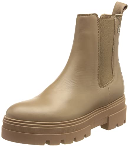 Tommy Hilfiger Damen Mid Boot Stiefel Monochromatic Chelsea Boot...