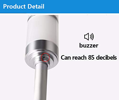 Miniatura 3 de Lámpara de advertencia LED de aluminio Led 3 Luz indicadora de color 3W 24V Máquina de taller Señal Zumbador Pila Torre Luz Alarma (24V)