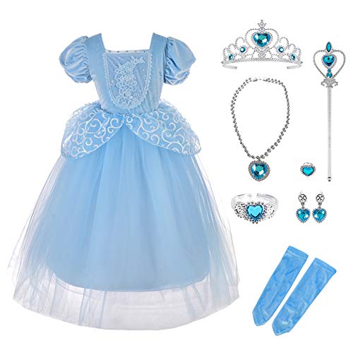 Disfraz de princesa Lito Angels para Halloween, fiesta de Navidad para niñas con accesorios, Vestido con accesorios, 5