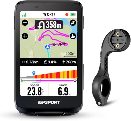 iGPSPORT BiNavi GPS Bicicleta con M80 Soporte
