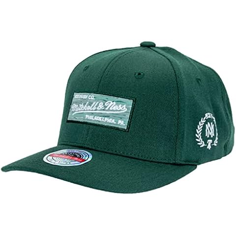 Mitchell & Ness Heather Box Logo Classic Red Snapback - OB Cover
