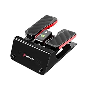 JASPORT ST3 Stepper, Up-Down Stepper with Power Ropes, Resistance Training Stepper for Home, with Multifunctional Display, Wear-free Hydraulic Cylinder, Quiet, Max. Load 100 kg