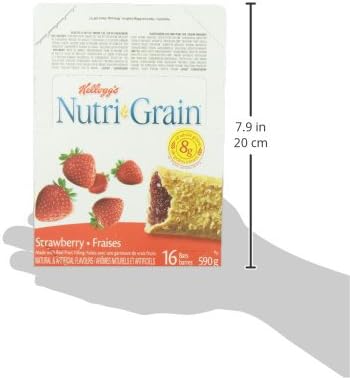 Kellogg's Nutri-Grain Strawberry Flavour 590g - 37 g (Pack of 16) - Image 4