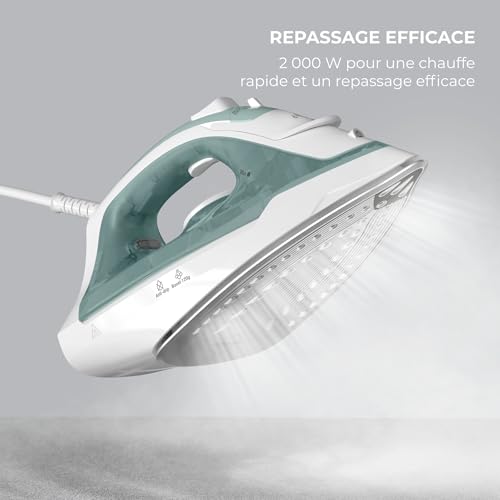 Calor Virtuo 30 Fer à repasser vapeur Effet pressing /min Semelle en Céramique Réservoir 240 ml pour longue session repassage FV2C42C0 - vue 3