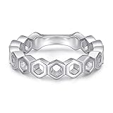 💕 Regalo exquisito 💕 Representa el amor eterno y la promesa, y se puede regalar como anillo de compromiso a tu amante. El mejor regalo para compromiso, boda, día de San Valentín, Acción de Gracias, Navidad y Año Nuevo.