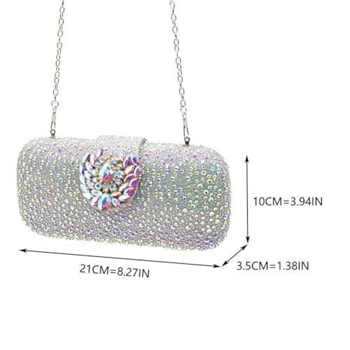 Women Italian Shoes And Bag Set Full Rhinestones Slip On Dress Shoes Matching Clutch Bags Set Purple 433