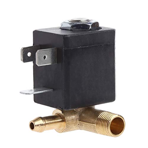AWWVRLMM Cánula N/C AC230V G1/8 Pulgadas, generador de Aire y Vapor de latón, válvula solenoide de Agua, máquina de café