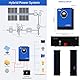 Anern 2KW 4KW Solar Hybrid Wechselrichter DC 12V/24V auf AC220V/230V, netzunabhängiger reiner Sinuswellen-Wechselrichter mit 100A MPPT Solarladegerät, PV 55V-500VDC, BMS-Anschluss für Kommunikation