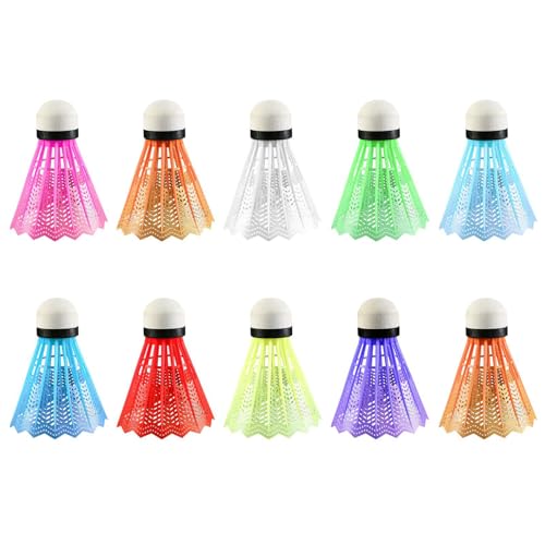 CHROMACRAFT 10 Piezas De Bádminton Colorido, Accesorios De Entrenamiento De Bádminton, Bádminton De Plástico, Artículos Deportivos, Bádminton Duradero