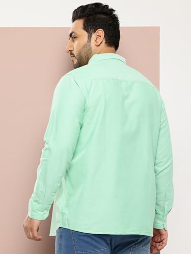 Image of Thomas Scott Men's | Plus Size | Regular Fit | Long Sleeves | Button-Down Collar | Oxford Fabric | Casual | Shirts for Men