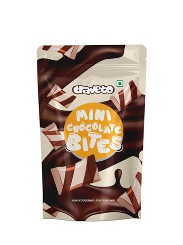 Craveto Chocolate Wafer Bites - Pack of 4| 300g (75g x 4) | Cream Filled Choco Pockets| Chocolatey Snacks that will ring in nostalgia | Choco Treats for Kids