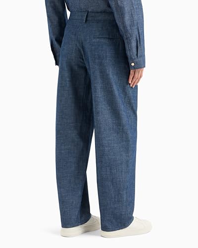 Armani Exchange Women's Chambray Denim Trousers4