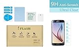 iFlash® Premium Tempered Glass Screen Protector: Crystal Clear & Bubble Free 0.3mm thickness edition - For Samsung Galaxy S6 / SVI (Samsung Part# G920) - Retail Packaging