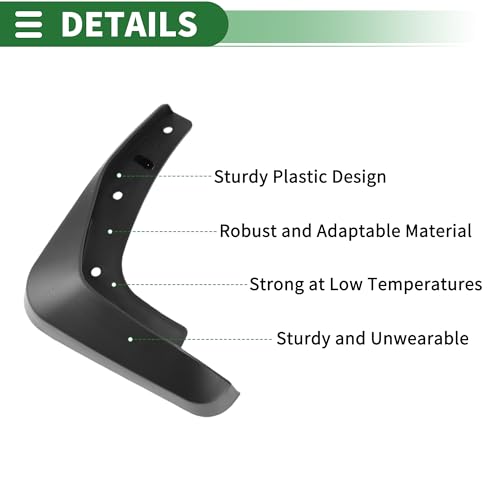 Image of Motoforti Mud Flaps Splash Guards Mud Guards for Lexus ES 2007-2011 W /Mount Accessories