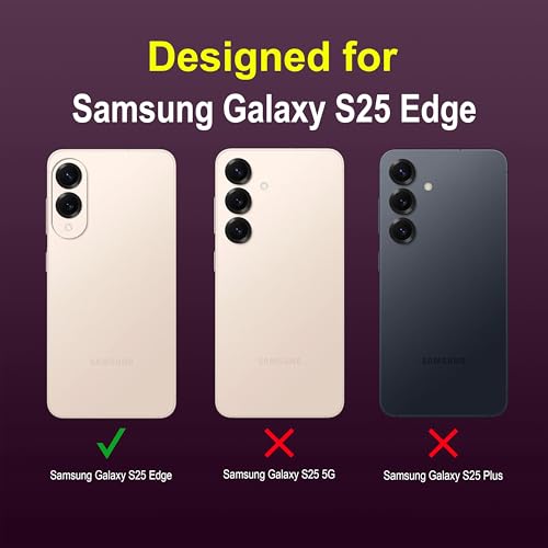 Image of amazon basics Back Case Cover for Samsung Galaxy S25 Edge | Compatible for Samsung Galaxy S25 Edge Back Cover | Liquid Silicon Magic Case with Camera Protection | Lavender