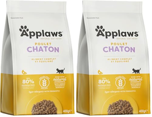 Applaws Pet Food, Kätzchen, Huhn, 400 g (2er Pack)