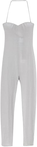 Alexander McQueen Mono ajustado plateado metálico segunda mano