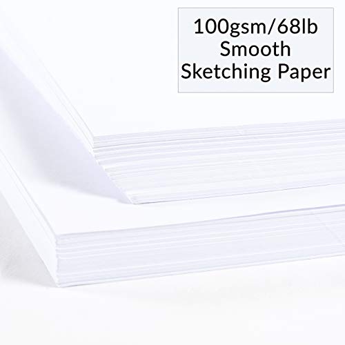 Artistik Jumbo Sketch Pad 9"x12", 2 Pack 100 GSM, 100 Sheets, Perforated (Pack of 2 - Jumbo Sketchbook Pads 9" x 12")