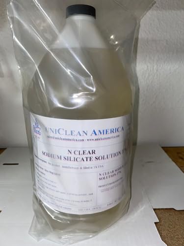 UniClean America Water Glass - N Clear Sodium Silicate 37% - High Purity - Made in USA - Size: 2 Gallons