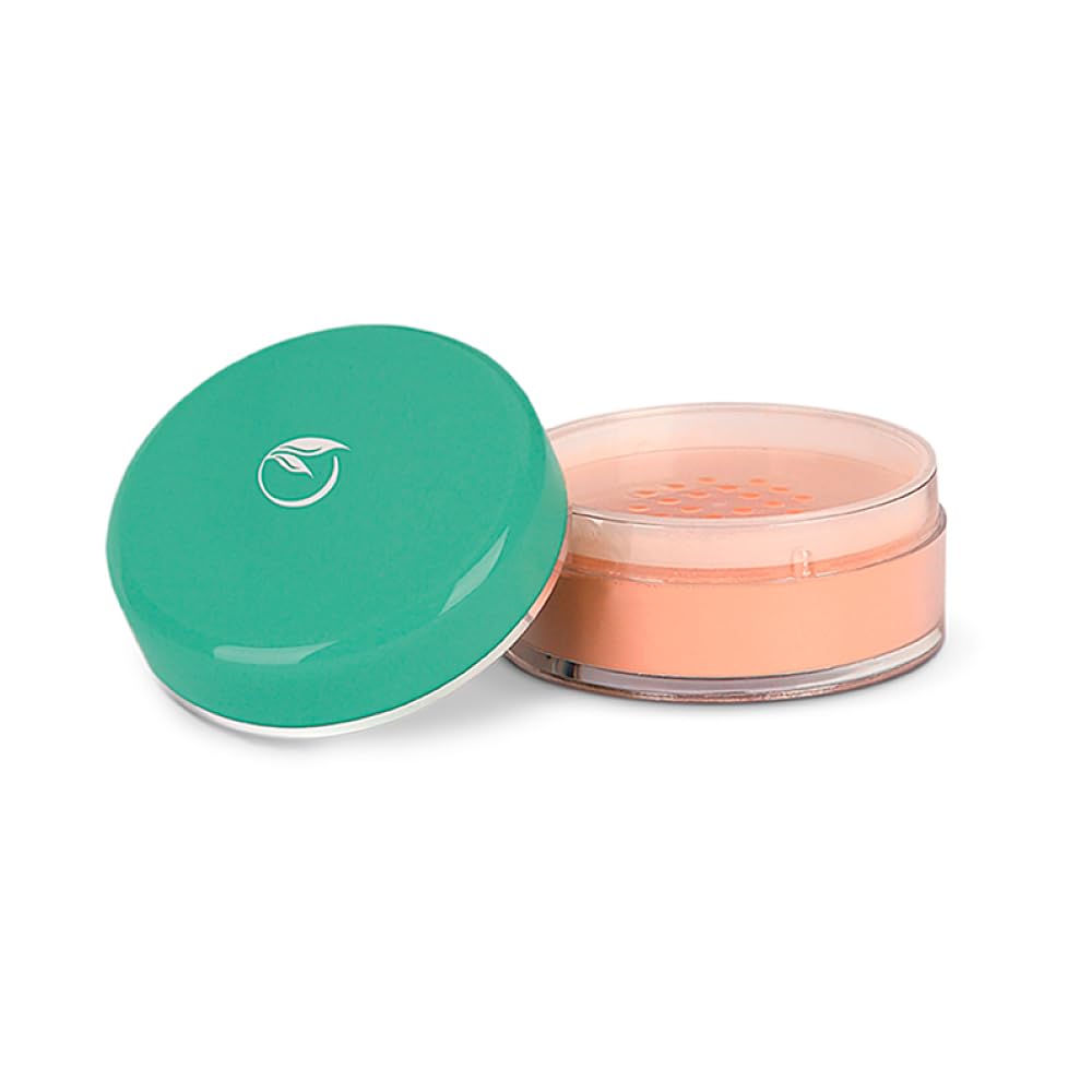 Ana Maria Cosmeticos Colombia Polvo Facial Suelto de Arroz Aloe Vera y Protector UV Humecta y Previene el Envejecimiento Prematuro | Loose Face Powder (Normal 0.42-12gr, Medio | Medium #6)