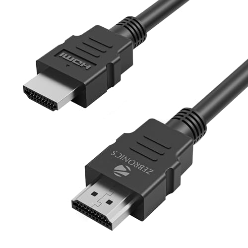 ZEBRONICS HAA1520C HDMI 2.0 Male to Male Cable, 1.5 Meter, 3D Compatible, 4K @ 60Hz, ARC, Strong & Durable, Compatible with TVs, displays, A/V Receivers, Blu-Ray Players, Computers, Playstation & more