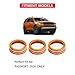 for Honda Passport 2026 Accessories - 3-Pieces Aluminum Alloy Air-Conditioning Knob Cover Trims (Orange) - DvlynAuroa