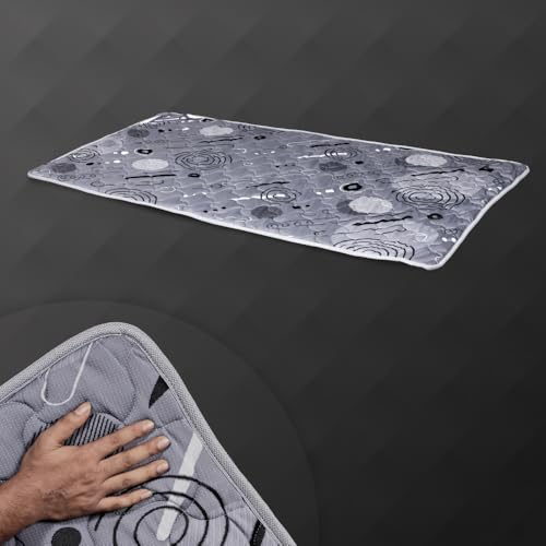 Image of Premium PU Foam Rolling Foldable Mattress For Floor | Folding /Lightweight /Travel /Yoga /Outdoor /Camping /Portable Mat, Single Size Soft Slim Gadda Roll-Up Guest Bed | 2 Inch, Grey, 72x30 inches