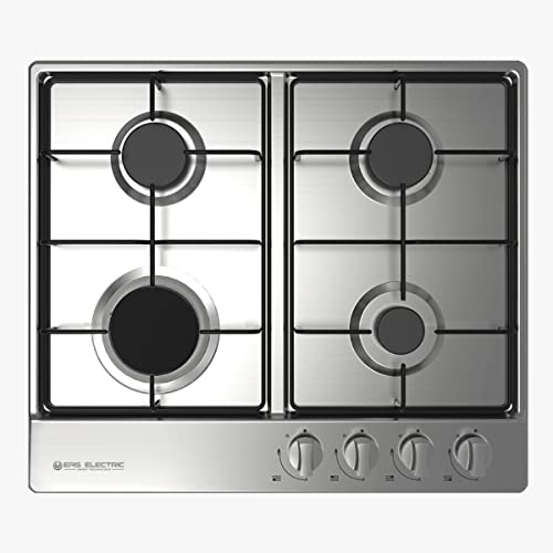 Enceinte gaz 4 feux plaque de cuisson encastrable 60 cm inox