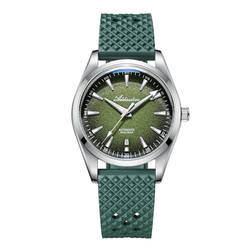 Image of ADDIESDIVE Mens Watch Automatic NH35 /8215 200M Luminous Easy to Read Dial Wrist Watch Minimalist Fashion Simple Watch Analog Date with Leather Strap and Bracelet