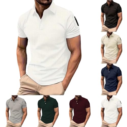 Classic Men's Button Down Long Sleeve Polo Shirts